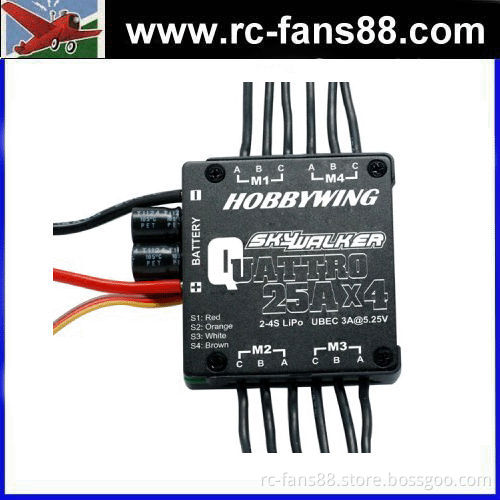HOBBYWING Skywalker Quattro 25A x 4 4-in-1 Speed Control for rc Quadcopters